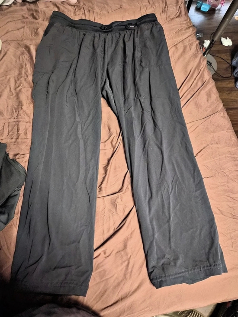 Wide Leg Scrub Pants in Black 2XL Like New